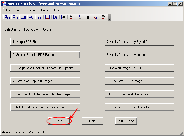 Finalizar PDFill PDF Tools
